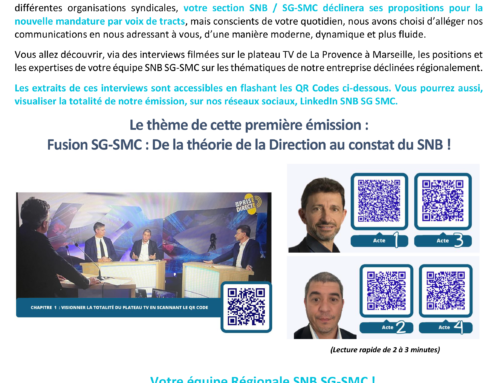 Votre Equipe SNB SG-SMC en Direct – Chapitre 1