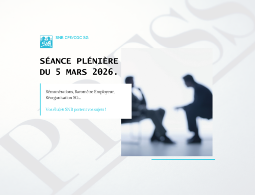 SÉANCE PLÉNIÈRE 5 MARS 2026 : LE SNB PORTE VOS SUJETS !