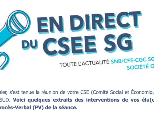 En direct du CSEE IDF Sud Avril 2026