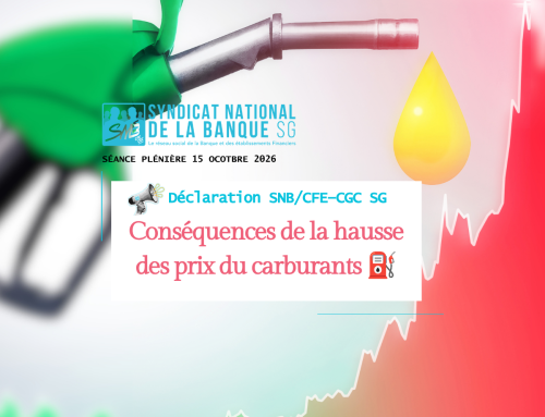 Conséquences de la hausse des prix du carburants ⛽ Déclaration SNB SG 📢 Séance Plénière SG